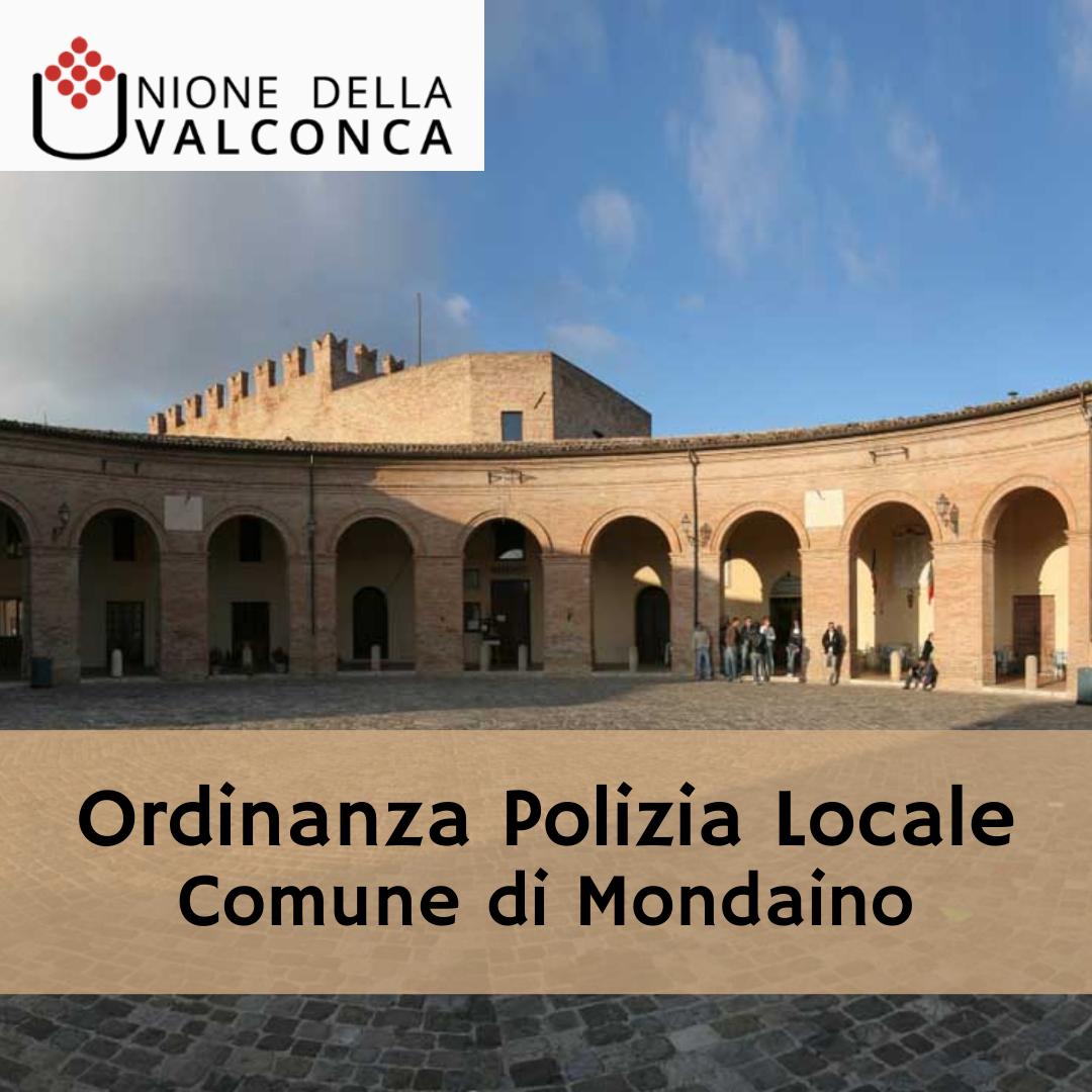 ORDINANZA DISCIPLINA DELLA CIRCOLAZIONE STRADALE – PALIO DEL DAINO 2024 - COMUNE DI MONDAINO